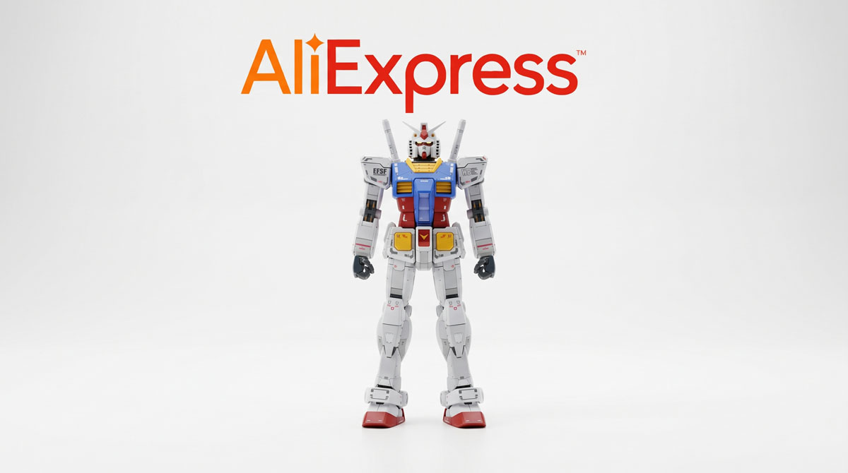 Gundam figúrky na AliExpress